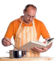 man cooking