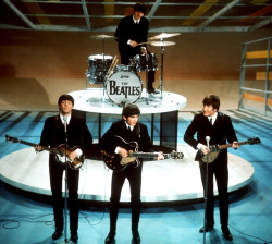 Beatles performing on Ed Sullivan Show