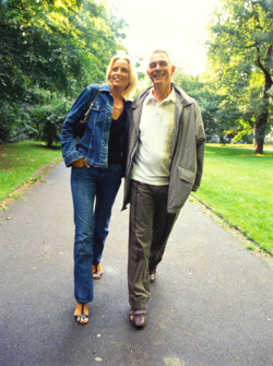 couple strolling