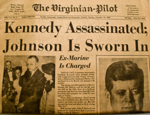 JFK assassination headline